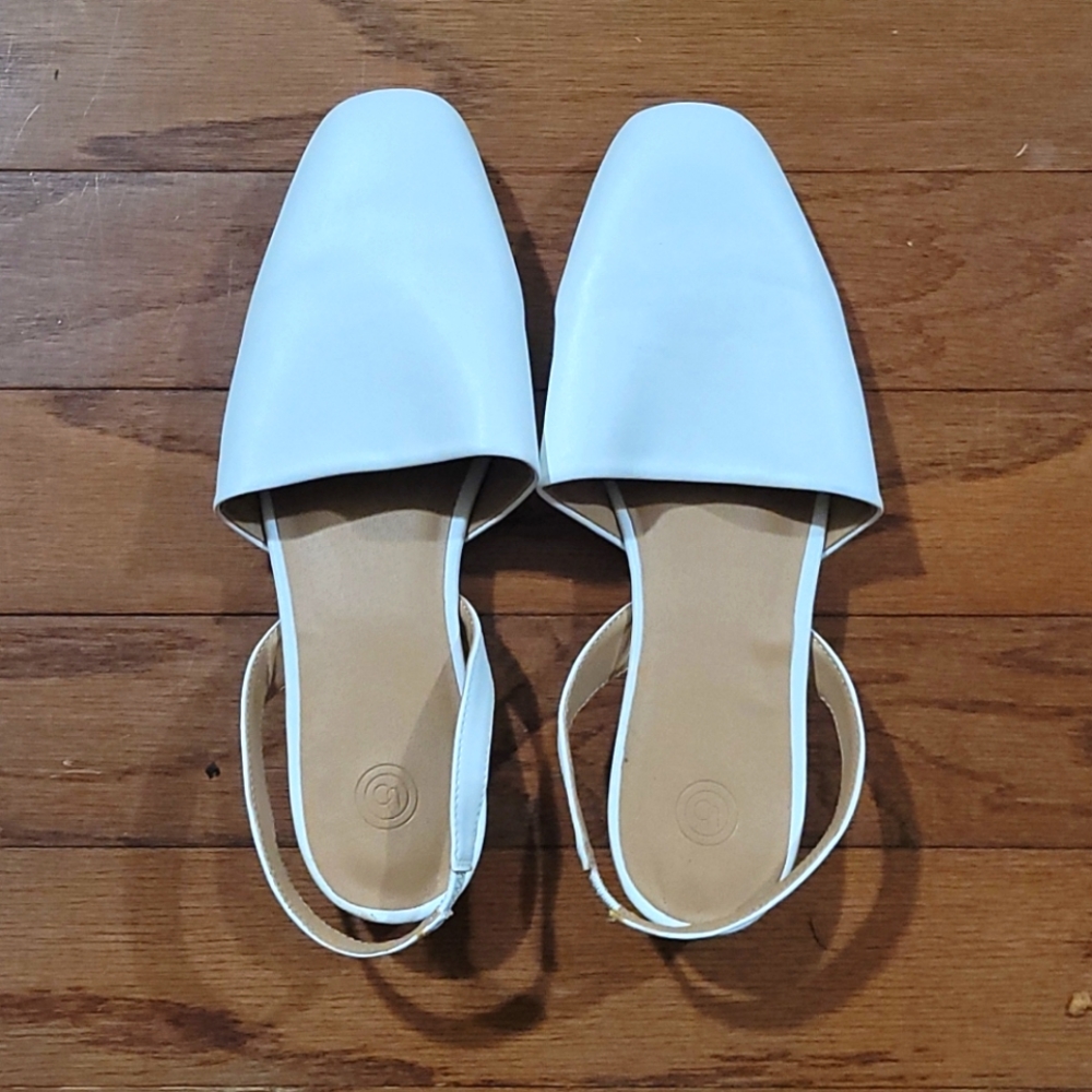 UO White Strappy Sandal